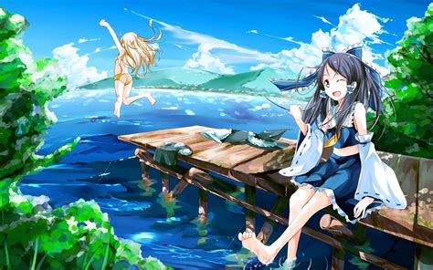 Summer Beach Anime Wallpapers - Wallpaper Cave