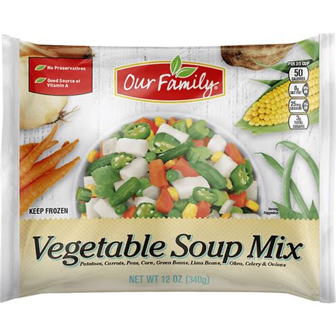 Our Family Frozen Vegetable Soup Mix | Mixed Vegetables | Martins - Emerald