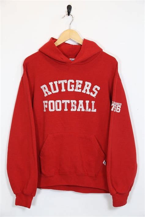 Vintage Men's Russell Athletic Sports Hoodie - Red S - M1178