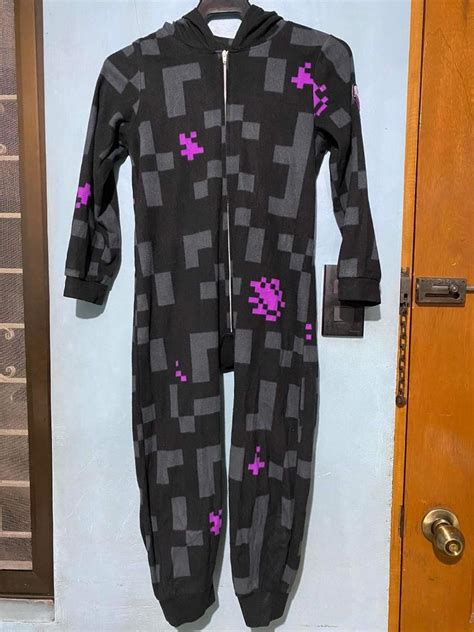 Minecraft Enderman Costume, Babies & Kids, Babies & Kids Fashion on Carousell