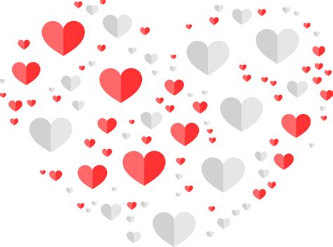 Free Many Hearts in heart shape Paper Cut 15276352 PNG with Transparent ...