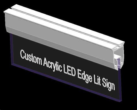 12v led edge lit sign base edge lit sign base led edge lit base for acrylic - koner (China ...