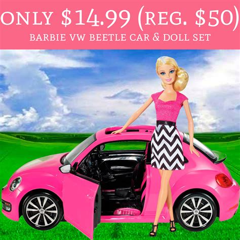 Only $14.99 (Regular $50) Barbie VW Beetle Car & Doll Set - Deal ...