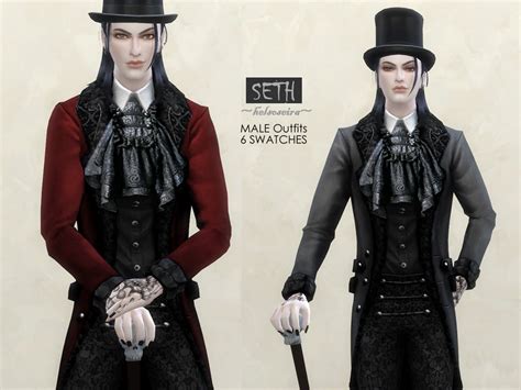 The Sims Resource - SETH - Male Outfits - Vampire Needed