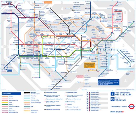 Map of London Underground, Tube Pictures: New London Underground Map ...