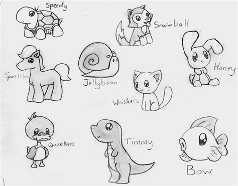 Cute And Easy Sketches Of Animals