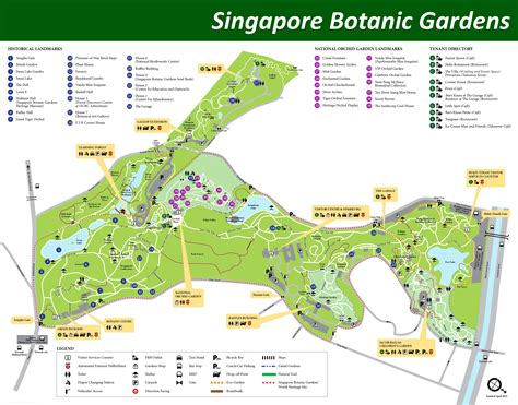 Singapore Botanic Gardens Map - Ontheworldmap.com