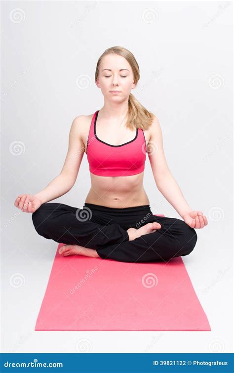 Meditation with Eyes Closed Stock Photo - Image of lotus, leisure: 39821122