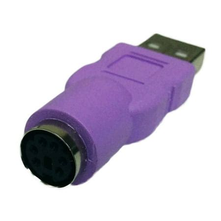 Keyboard PS/2 Female to USB Male Adapter - PS2 to USB Adapter - Walmart.com