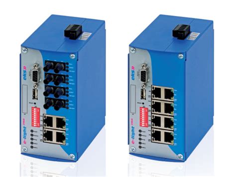 4TX-4FX port managed Ethernet to multimode fiber optic switch, EL100-2MA | EKS