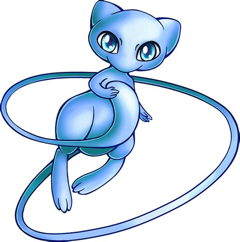 Shiny Blue Mew Pokemon Card - Printable Cards