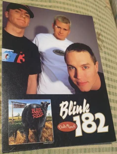 BLINK 182 DUDE Ranch Album Cover Faces USA Promo 1998 Post Card RARE EUR 39,35 - PicClick FR