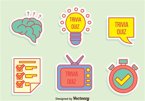 Trivia Quiz Element Vector 130124 Vector Art at Vecteezy