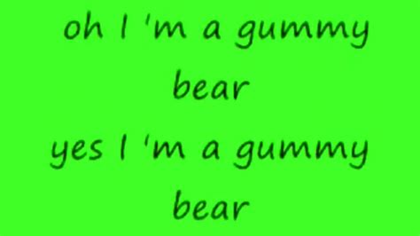 Gummy Bear Song LYRICS - YouTube