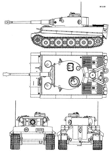 Tiger 1 Tank Blueprints