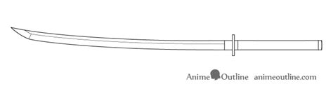 How to Draw a Katana (Sword) Step by Step - AnimeOutline