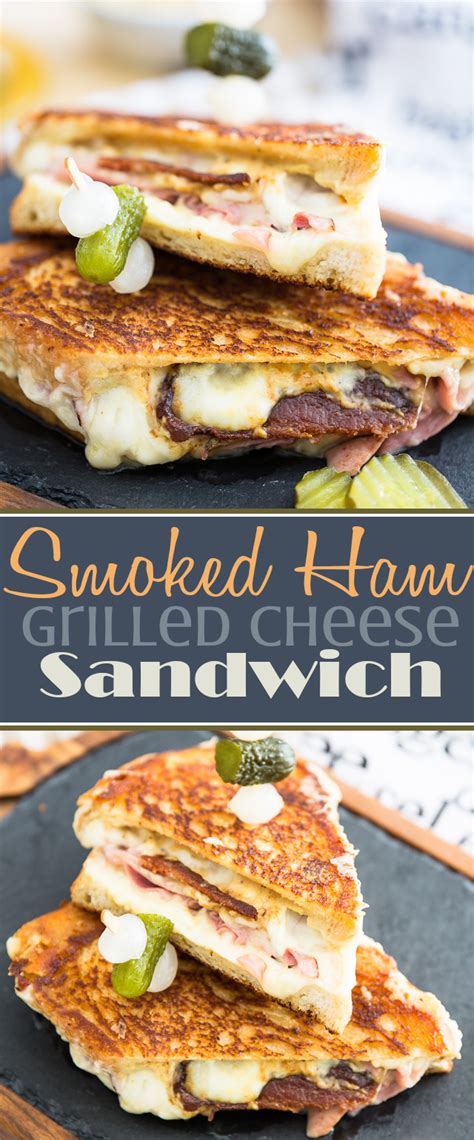 Smoked Ham Grilled Cheese Sandwich • My Evil Twin's Kitchen