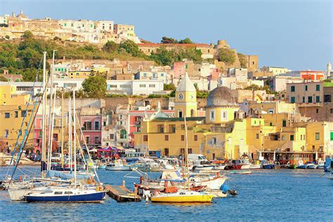 Italy, Procida Island, Marina Grande by Frank Chmura