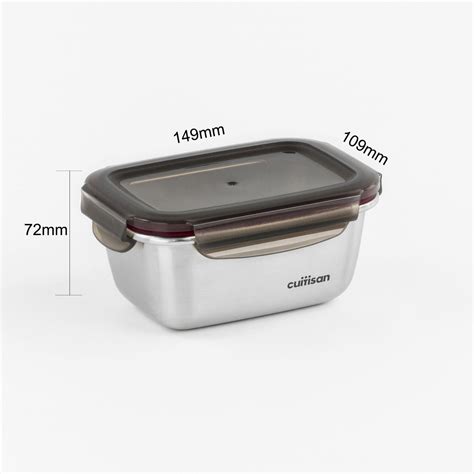 Flora Stainless Microwave-safe Lunch Box - Rectangle 500ml – CUITISAN