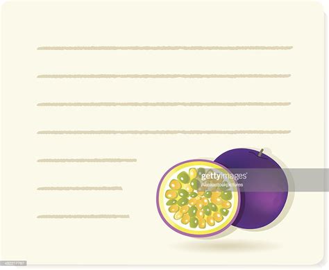 Maracuja With Recipepaper High-Res Vector Graphic - Getty Images