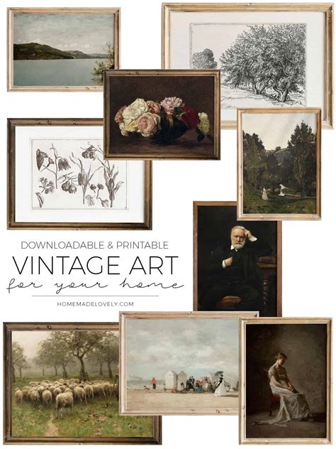 Downloadable Vintage Art for Your Home