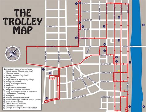 Tour Map - Trolley Tours of FredericksburgTrolley Tours of Fredericksburg