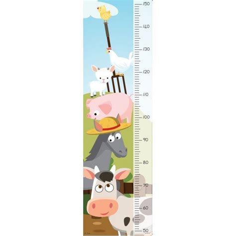 Height Chart - Farm Animals