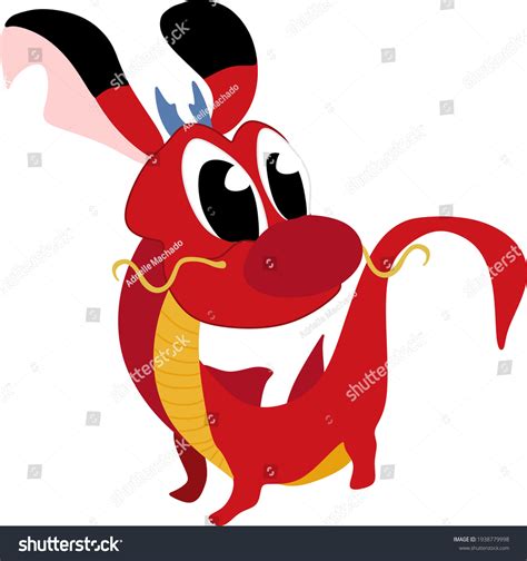 Mushu Dragon Vector Mulan Animation Stock Illustration 1938779998 | Shutterstock