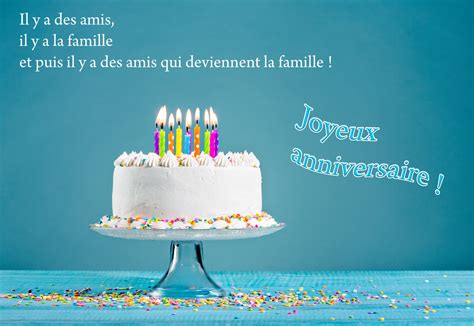 Cartes virtuelles message anniversaire amie - Joliecarte