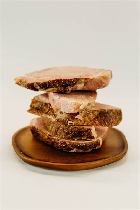 Thick sliced hickory double smoked ham slices – Rabbit Ridge Farms