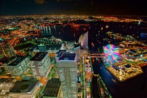 Night View from the Yokohama Landmark Tower Stock Photo - Image of kanagawa, dusk: 151570062