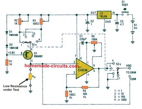 Ohm Meter Circuit Diagram