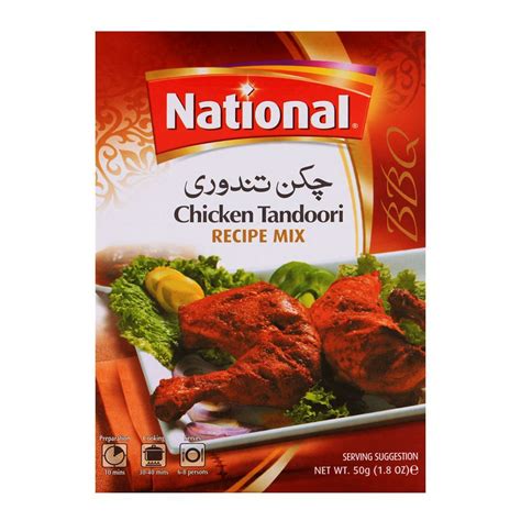 Order National Chicken Tandoori Masala Mix 50gm Online at Special Price in Pakistan - Naheed.pk