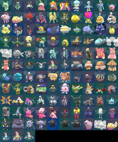 Pokemon Shiny Pokemon List