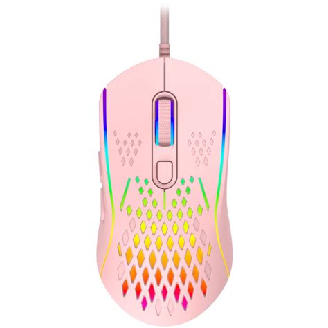 Laser Gaming: RGB Lightweight Gaming Mouse - Pink | BIG W