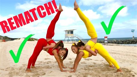 Big sisters VS Little sisters EXTREME YOGA CHALLENGE! REMATCH! Acordes ...