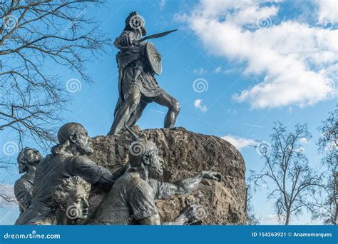 VISEU, PORTUGAL - CIRCA FEBRUARY 2019: Cava De Viriato Statue ...