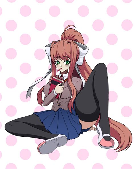 Monika - Doki Doki Literature Club Fan Art by ScrimbloCrimbo on Newgrounds