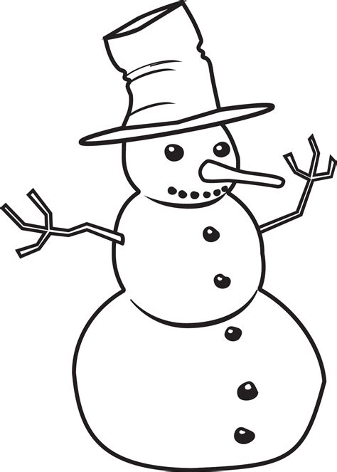 Snowman Drawing | Free download on ClipArtMag