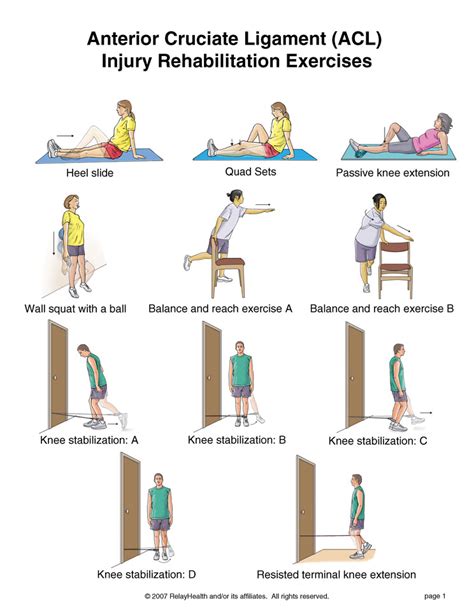 KNEE SURGERY INFORMATION: physiotherapy knee exercise