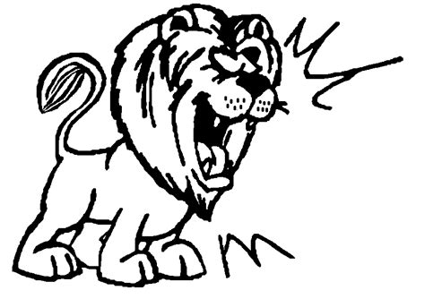 BLACK AND WHITE Lion CLIPART - ClipArt Best