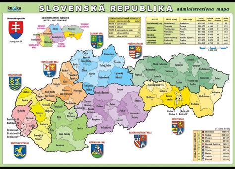 Mapa Slovenska Republika