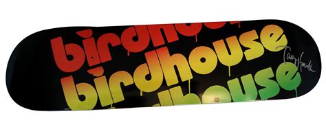 Tony Hawk Autographed Birdhouse Logo Skateboard Deck, Proof Photo ...