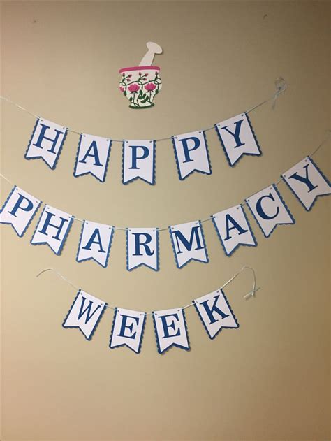 Pharmacy week banner and card | Pharmacy technician, Babysitting crafts, Pharmacy