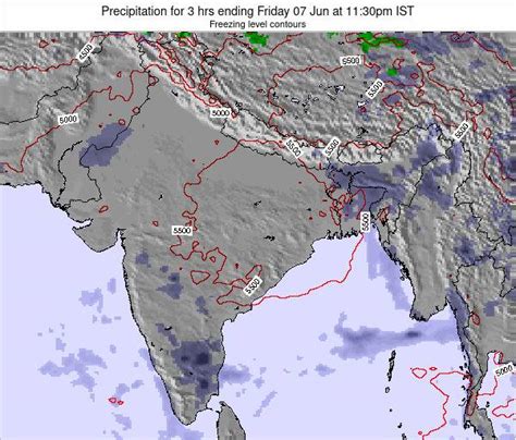 Bangladesh Precipitation for 3 hrs ending Friday 28 May at 5:30am IST