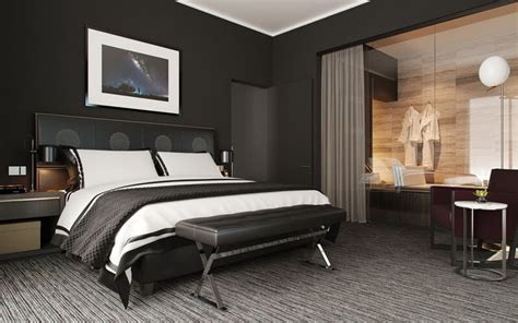 41 Sophisticated Black Themed Bedroom Ideas - Design Swan