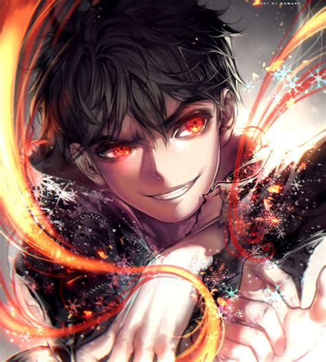 Male anime character wallpaper, Jack Nightmare, anime boys, red eyes, glowing eyes HD wallpaper ...