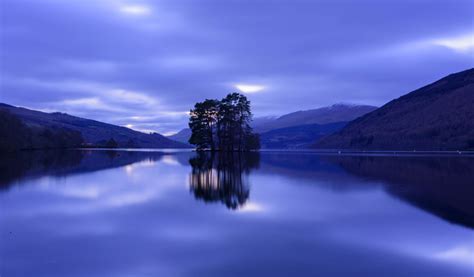 1024x600 Resolution Blue Hour on Loch Tay in Kenmore 1024x600 Resolution Wallpaper - Wallpapers Den