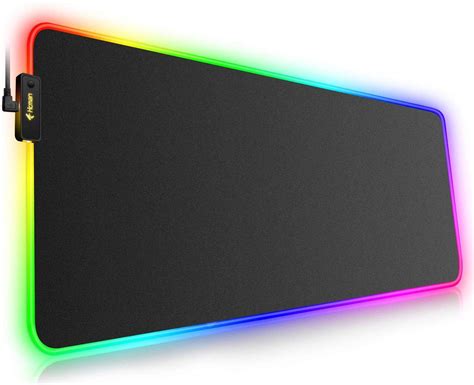 RGB Gaming Mouse Mat Pad Large Thick(800×300×4mm) Hcman XXXL Extended ...