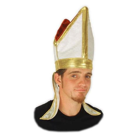 Pope Bishop Costume Hat Adult One Size - Walmart.com - Walmart.com